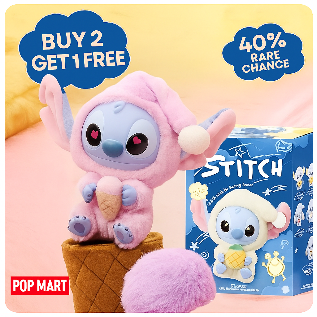 Labubu Stitch Disney Peluche Surprise  - Mystery Box